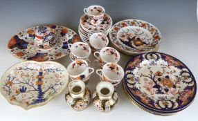A large collection of 19th/20thC Imari ware including eleven Coalport cups and saucers, Wedgwood,