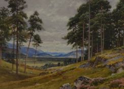 H Sutton Palmer (British 1854-1933) watercolour landscape 'A peep of the Grampians', signed lower