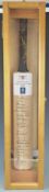 Gloucestershire County Cricket autographed cricket bat for 2000 season, with 21 signatures, in