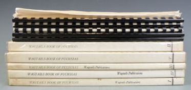 Wagtails Book of Fuchsias by Eileen Saunders A.R.C.A published 1980-1987 in 5 fully illustrated