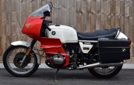 1981 BMW R80 motorcycle, registration number LBB 415X, with V5c, MOT expires 10/08/2021, driven by