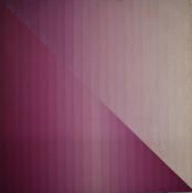 John Loveless (British, b.1949) pair of abstract geometric acrylic on canvas, one with with