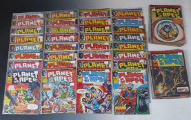 Fifty-eight Marvel Planet of the Apes comics dating from 1974-1976.