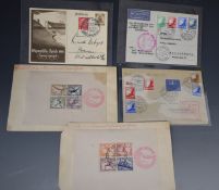 Germany covers including 1936 Erwin Hanekes cover, 1936 Olympic sheetlets covers x2