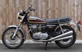 1977 Honda CB750 K7 motorcycle registration number HAD 911V, with V5c, matching numbers, millage