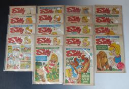 Eighteen Sally girls' comics dating from 1969-1970.
