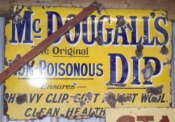 Vintage enamel advertising sign 'McDougall's Dip', 70 x 106cm PLEASE NOTE this lot is located at and