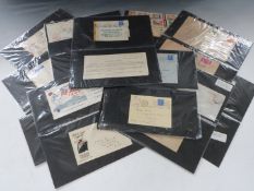 A collection of POW / prisoner of war stamp covers, some with annotations including four Boer War,