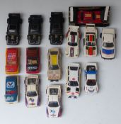 Twenty 1970's & 80's Scalextric cars and shells, models include BMW M1, Lancia Rally 037, Audi