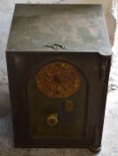 A vintage Milners' patent safe with two keys, W46 x D49 x H62cm