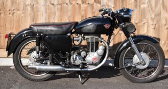 1957 Matchless G3LS 350cc OHV motorcycle, registration number KDY 787, history file includes receipt