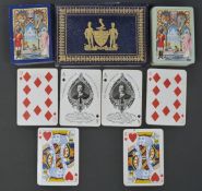 Double pack of Worshipful Company of Makers of Playing Cards playing cards, 1911 with Indian