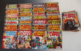 A complete run of sixty-three issues of Stan Lee Presents: Planet of the Apes, 1974 Marvel Comics