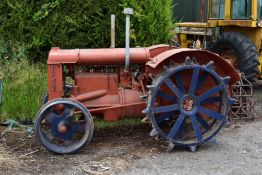 Fordson Standard tractor, circa mid to late 1930's, with wide rear wings, magneto with tractor but