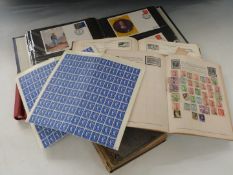 A collection of stamps in The Lincoln, Strand and other albums, Army Museum album of covers, mint