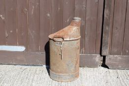 Vintage skew cone top oil or petrol can PLEASE NOTE this lot is located at and will be sold from