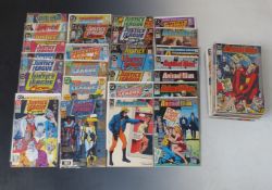 Sixty-nine mainly DC Justice League and related comics including Justice League of America, Europe
