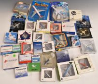 Thirty-three diecast model aircraft 1:400 1:500 and 1:600 scales, various liveries including Aer