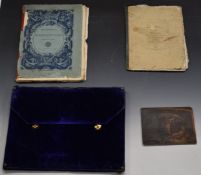 19thC oil on board man relaxing being visited by a lady with lamp, indistinctly signed lower left,