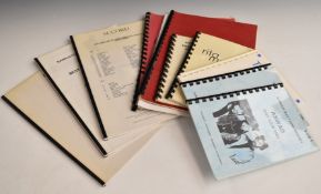 Tour Itineraries - eleven crew tour itineraries including UFO, Aswad, Greg Lake, Ellis Beggs and