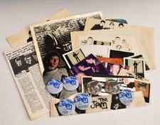 The Jam - a collection of photographs, badges, printer's proofs, copies of hand written Polydor