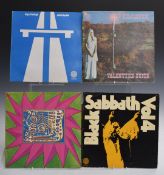 Approximately 30 albums including Jimi Hendrix, Black Sabbath, Uriah Heep, Thin Lizzy, Kraftwerk,