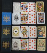 Four packs of Worshipful Company of Makers of Playing Cards playing cards, comprising,1893 by