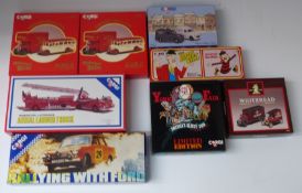 Eight Corgi diecast model vehicle box sets including York Fair Bedford Type OB Coach, D47/1 The Bash