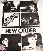 New Order promotional poster, 59 x 42cm
