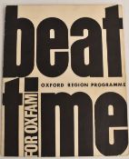 Beat Time for Oxfam, Oxford Region programme signed by Ringo Starr, Cilla Black, Brian Epstein,