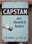 Vintage enamel advertising sign 'Wills Capstan cigarettes' 91 x 61cm PLEASE NOTE this lot is located