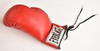 Sir Henry Cooper signed Everlast boxing glove with certificate of authentication