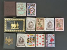 Four packs of Worshipful Company of Makers of Playing Cards playing cards, comprising 1887