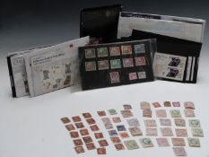A collection of Royal Mail mint stamps, Royal Mint uncirculated 'Emblems of Britain' coin