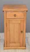 Two pine pot cupboards, largest W42 x D37 x H74
