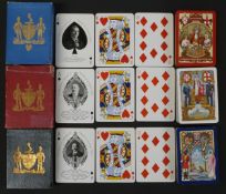 Three packs of Worshipful Company of Makers of Playing Cards playing cards, comprising 1909, 1911