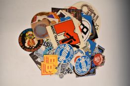A collection of mostly music related stickers including Reading Festival, Slade, Rockpalast, UK