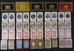 Ten packs of Worshipful Company of Makers of Playing Cards playing cards, comprising five double
