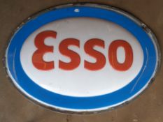 Large Esso advertising sign for illuminated use, maximum diameter 183cm  PLEASE NOTE this lot is