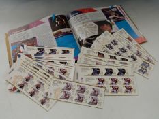 London 2012 Olympics set of gold medal winner's sheetlets and winners collection compendium, also