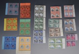 Bermuda 1938-52 in mint blocks x 4