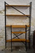 Large quantity of retro / mid century Ladderax components, to include eight 2m uprights, six 109cm
