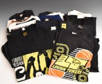 Twenty band, tour and other T-shirts and a sweatshirt to include Queen, The Ga Ga's and UFO