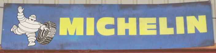 Vintage enamel advertising sign 'Michelin' PLEASE NOTE this lot is located at and will be sold