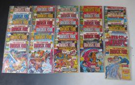 Thirty-seven Marvel The Complete Fantastic Four comics including the first issue with free gift.