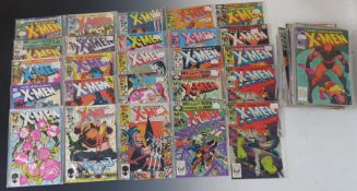 Eighty-five Marvel X-Men comics.
