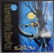 Iron Maiden - Fear Of The Dark (EMD1032) with merchandise leaflet, records and cover appear EX