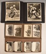 Motorcycle scramble photographs from c1950s/ early 1960s including Sammy Miller with his works