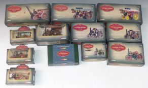 Fifteen Corgi Vintage Glory of Steam 1:50 scale diecast model vehicles including 80801 Fowler B6