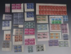 South Africa, George V and VI, mainly mint blocks x 4, plus sundry other mint blocks x 4